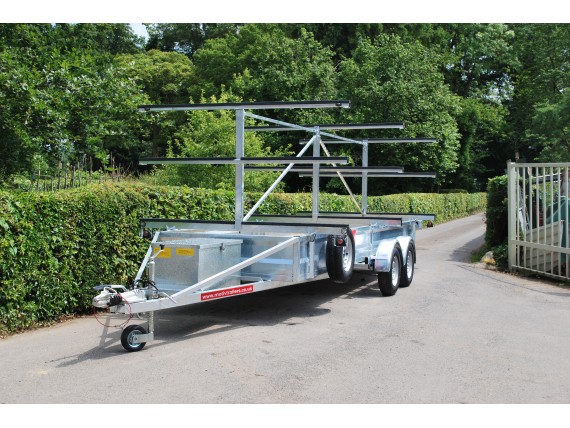 TC 2000 3x12 Centre Post Rowing Boat Trailer